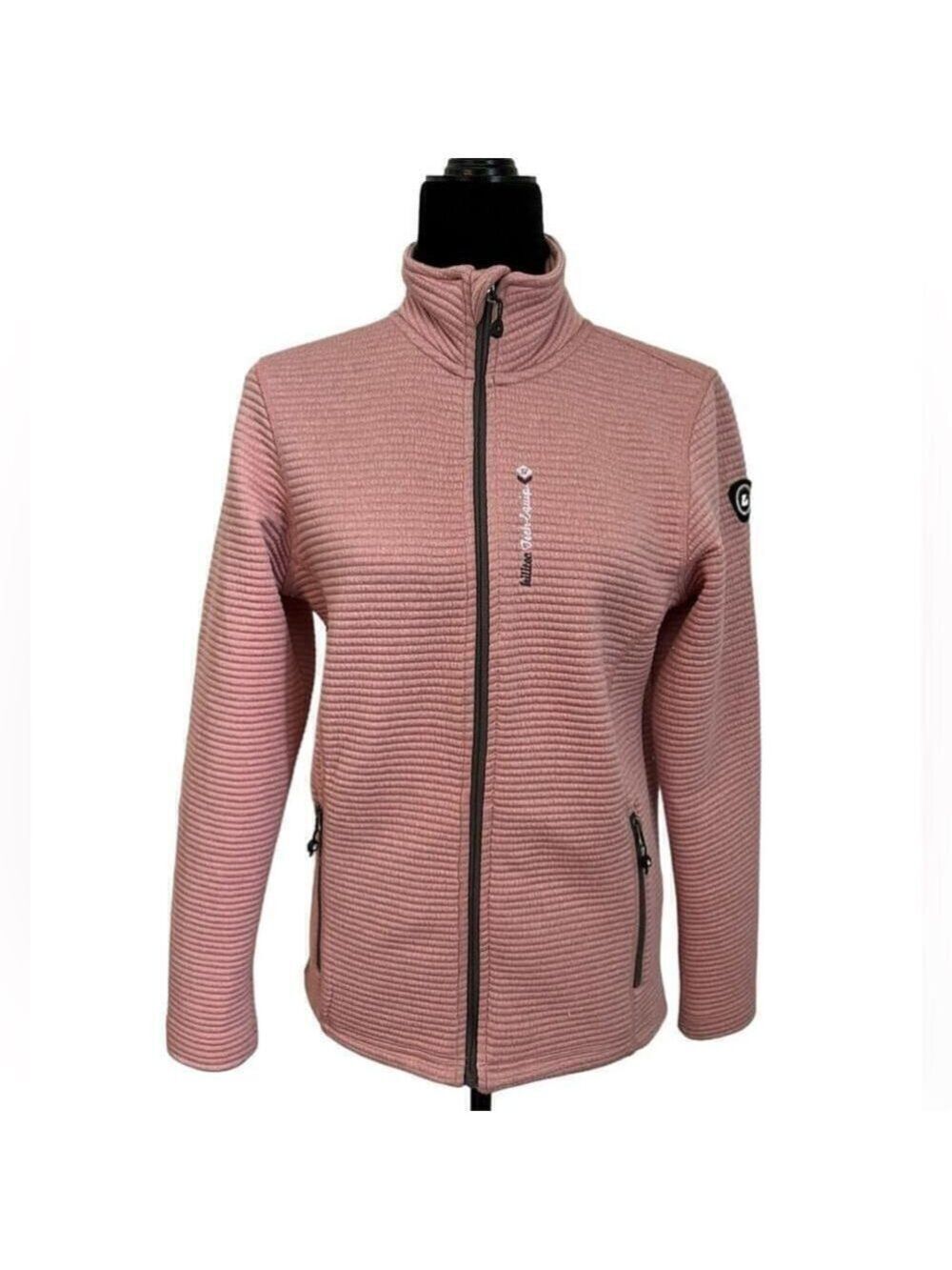 Killtec Full Zip Ribbed Jacket Blush Pink Size 10